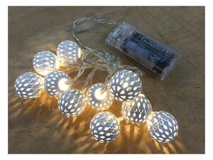 LED řetězová světla Decorative Lighting Stříbřitý