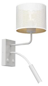 Nástěnná lampa LOFT SHADE 1xE27/60W+1xG9/8W/230V bílá/zlatá