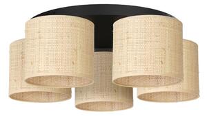 Lustr přisazený RATTAN 5xE27/60W/230V ratan