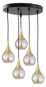Lustr na lanku LACRIMA HONEY 5xE27/60W/230V pr. 45 cm