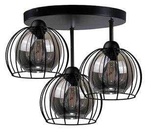 Přisazený lustr SOLO BLACK 3xE27/60W/230V pr. 30 cm