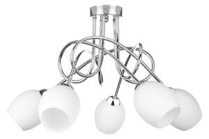 Přisazený lustr TWIST WHITE 5xE14/40W/230V