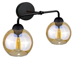 Nástěnné svítidlo MELLE BLACK 2xE27/60W/230V