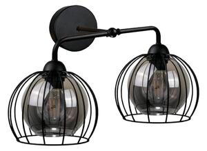 Nástěnné svítidlo SOLO BLACK 2xE27/60W/230V
