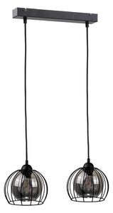 Lustr na lanku SOLO BLACK 2xE27/60W/230V