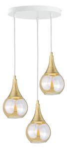 Lustr na lanku LACRIMA WHITE 3xE27/60W/230V pr. 30 cm