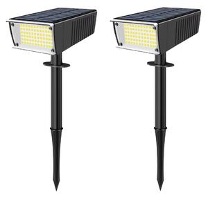LEDsolar 72 venkovní světlo do země 2 ks, 72 LED, bezdrátové, iPRO, 2W, studená barva