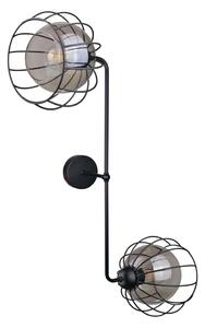 Nástěnné svítidlo SOLO BLACK 2xE27/60W/230V