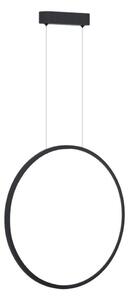 LED Lustr na lanku SATURNO LED/28W/230V pr. 50 cm IP44 černá
