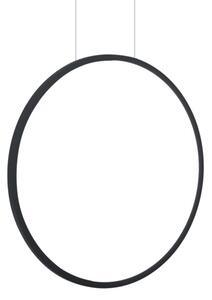 LED Lustr na lanku SATURNO LED/28W/230V pr. 50 cm IP44 černá