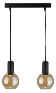 Lustr na lanku JANTAR BLACK 2xE27/60W/230V