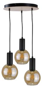 Lustr na lanku JANTAR WOOD 3xE27/60W/230V pr. 30 cm