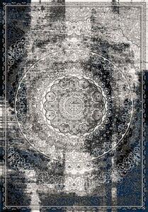 Kusový koberec vlněný Agnella Agnus Currus Černý Šedý Rozměr: 300x400 cm