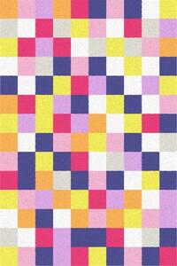 Kusový koberec Agnella Funky Top Granat Kostky Vícebarevný Rozměr: 200x280 cm