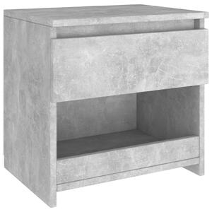 Noční stolek betonově šedý 40 x 30 x 39 cm dřevotříska