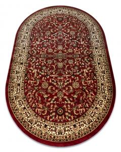Makro Abra Oválný koberec ROYAL ADR 1745 bordó Rozměr: 100x180 cm
