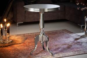 Odkládací stolek JARDIN ROUND 75 CM stříbrný Nábytek | Doplňkový nábytek | Odkládací stolky