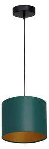 Lustr na lanku ARDEN 1xE27/60W/230V pr. 18 cm zelená/zlatá
