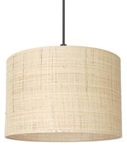 Lustr na lanku RATTAN 1xE27/60W/230V pr. 25 cm ratan