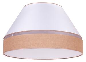 Duolla - Stropní svítidlo AVIGNON 3xE27/15W/230V pr. 60 cm bílá/hnědá