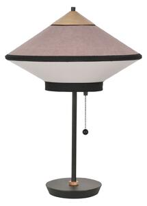 Stolní lampa Forestier, Cymbal S, Pudrová, Obývací pokoj, Tkanina / Textil, Design