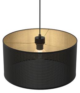 Lustr na lanku LOFT SHADE 1xE27/60W/230V pr. 40 cm černá/zlatá