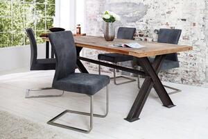 Židle SAMSON S RUKOJETÍ vintage šedá Nábytek | Jídelní prostory | Jídelní židle | Konzolové