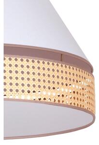 Duolla - Stropní svítidlo AVIGNON 3xE27/15W/230V pr. 60 cm bílá/ratan