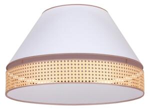 Duolla - Stropní svítidlo AVIGNON 3xE27/15W/230V pr. 60 cm bílá/ratan