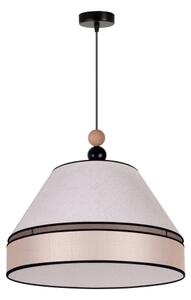 Duolla - Lustr na lanku AVIGNON 1xE27/15W/230V pr. 50 cm béžová