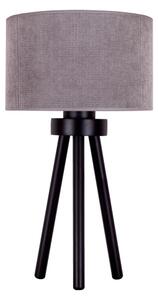 Duolla - Stolní lampa LYON 1xE27/15W/230V pr. 30 cm šedá