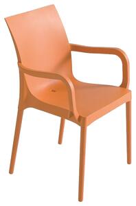 Plastová židle Eset s područkami Bílá 00