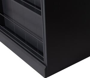 Skříňka s výklopnými dveřmi PINE MATT BLACK[fsc] WOOOD