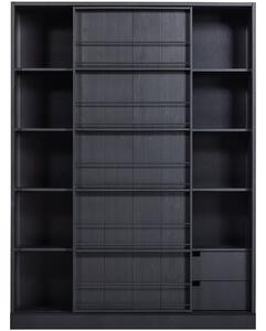 Skříňka s výklopnými dveřmi PINE MATT BLACK[fsc] WOOOD
