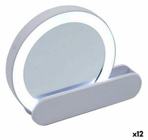 3992 Zrcadlo LED Světlý 9 x 2 x 10 cm Bílý ABS (12 kusů)