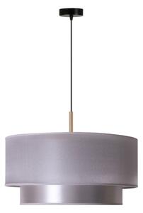Duolla - Lustr na lanku NANTES 1xE27/15W/230V pr. 45 cm stříbrná/měděná