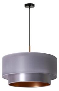 Duolla - Lustr na lanku NANTES 1xE27/15W/230V pr. 45 cm stříbrná/měděná