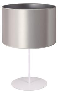 Duolla - Stolní lampa CANNES 1xE14/15W/230V pr. 20 cm stříbrná/bílá