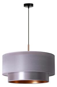 Duolla - Lustr na lanku NANTES 1xE27/15W/230V pr. 45 cm stříbrná/měděná