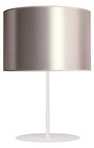 Duolla - Stolní lampa CANNES 1xE14/15W/230V pr. 20 cm stříbrná/bílá