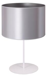 Duolla - Stolní lampa CANNES 1xE14/15W/230V pr. 20 cm stříbrná/bílá