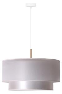 Duolla - Lustr na lanku NANTES 1xE27/15W/230V pr. 45 cm stříbrná/měděná