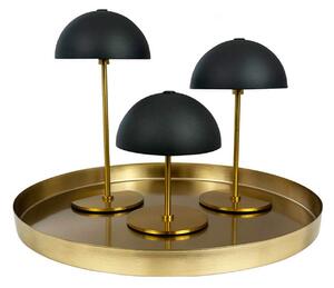 Stolní lampa Dyberg Larsen, Along, stmívatelné, Zlatá / mosazná, Obývací pokoj, Kov, Skandinávský