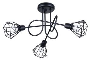 Sollux SL.1109 - Lustr na tyči ARTEMIS 3xE14/40W/230V černá