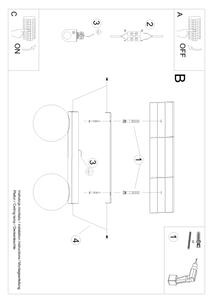 Sollux SL.1147 - Stropní svítidlo YOLI 2xG9/12W/230V bílá