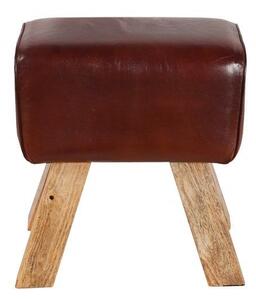Stolička BOCK 40 CM pravá kůže Nábytek | Doplňkový nábytek | Taburety