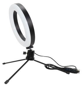 Prstencová LED lampa se stativem 16cm ZD67B