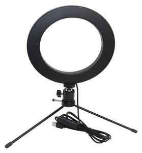 Prstencová LED lampa se stativem 16cm ZD67B
