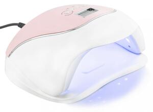 UV / LED lampa Profico V5 – 120 W, LCD displej, automatický senzor, bílo-růžová