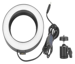 Prstencová LED lampa se stativem 16cm ZD67B